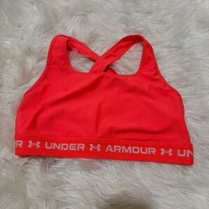Under Armour pink sports‎ bra size L